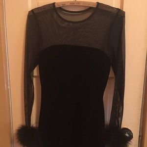 🦇 VINTAGE VELVETY MESH DRESS 🦇